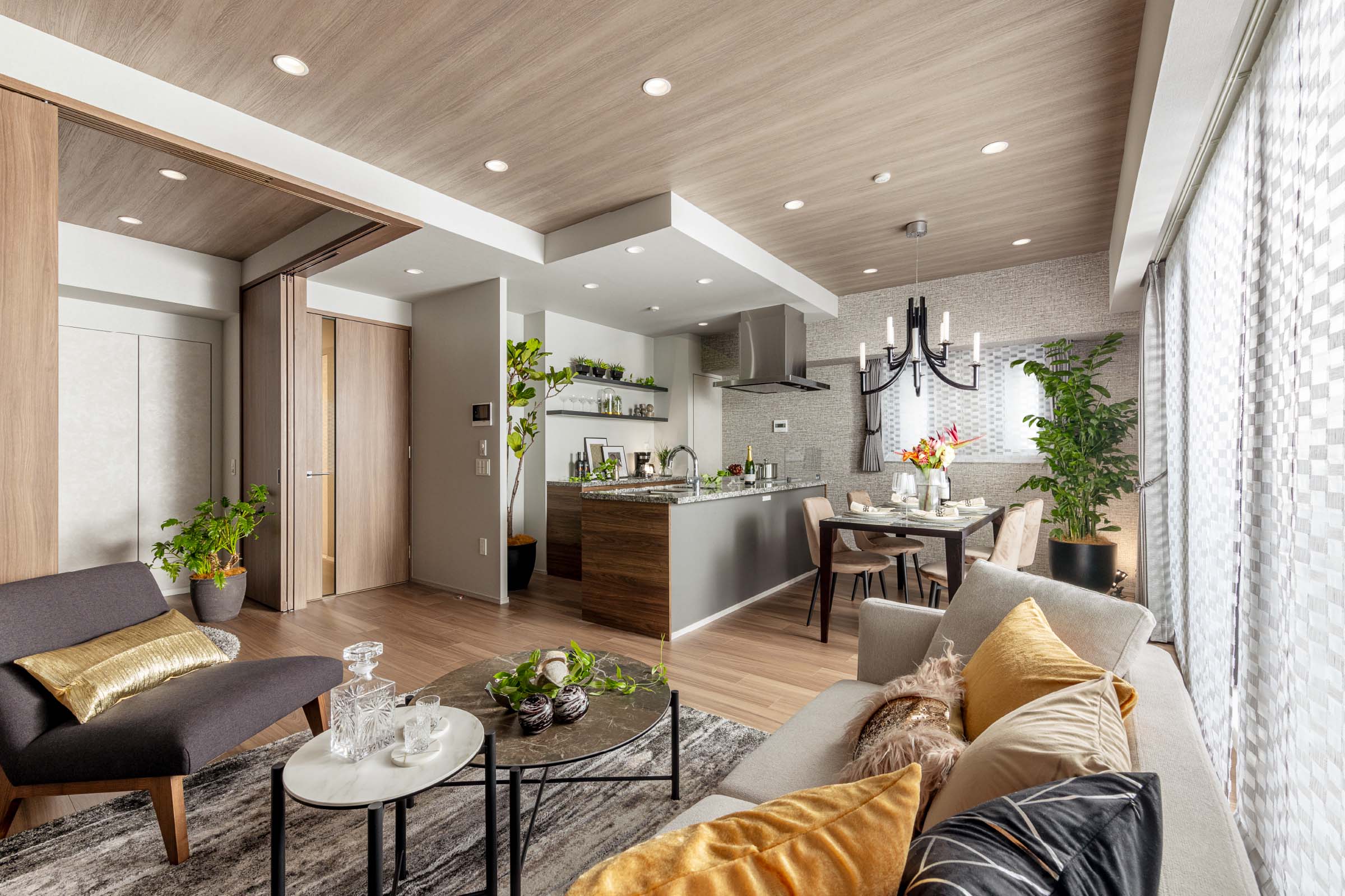 LIVING DINING KITCHEN